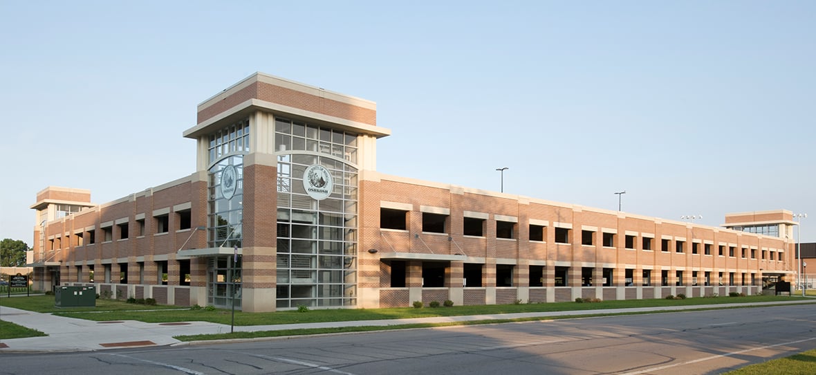 UW Oshkosh South Campus Parking Ramp